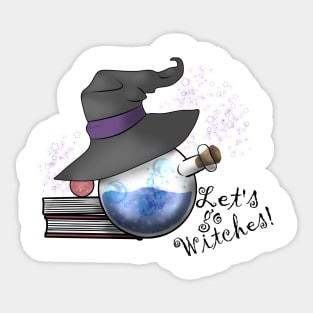 Let's go Witches Sticker